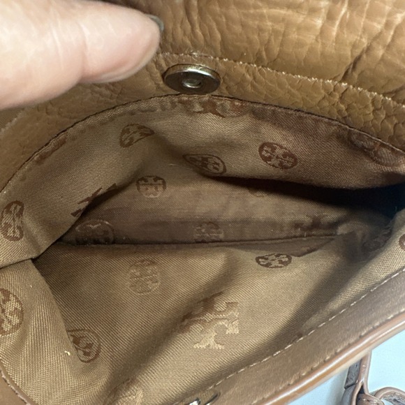 Tory Burch Marion Women's Leather Crossbody Bag Cognac Brown‎ - Picture 8 of 15